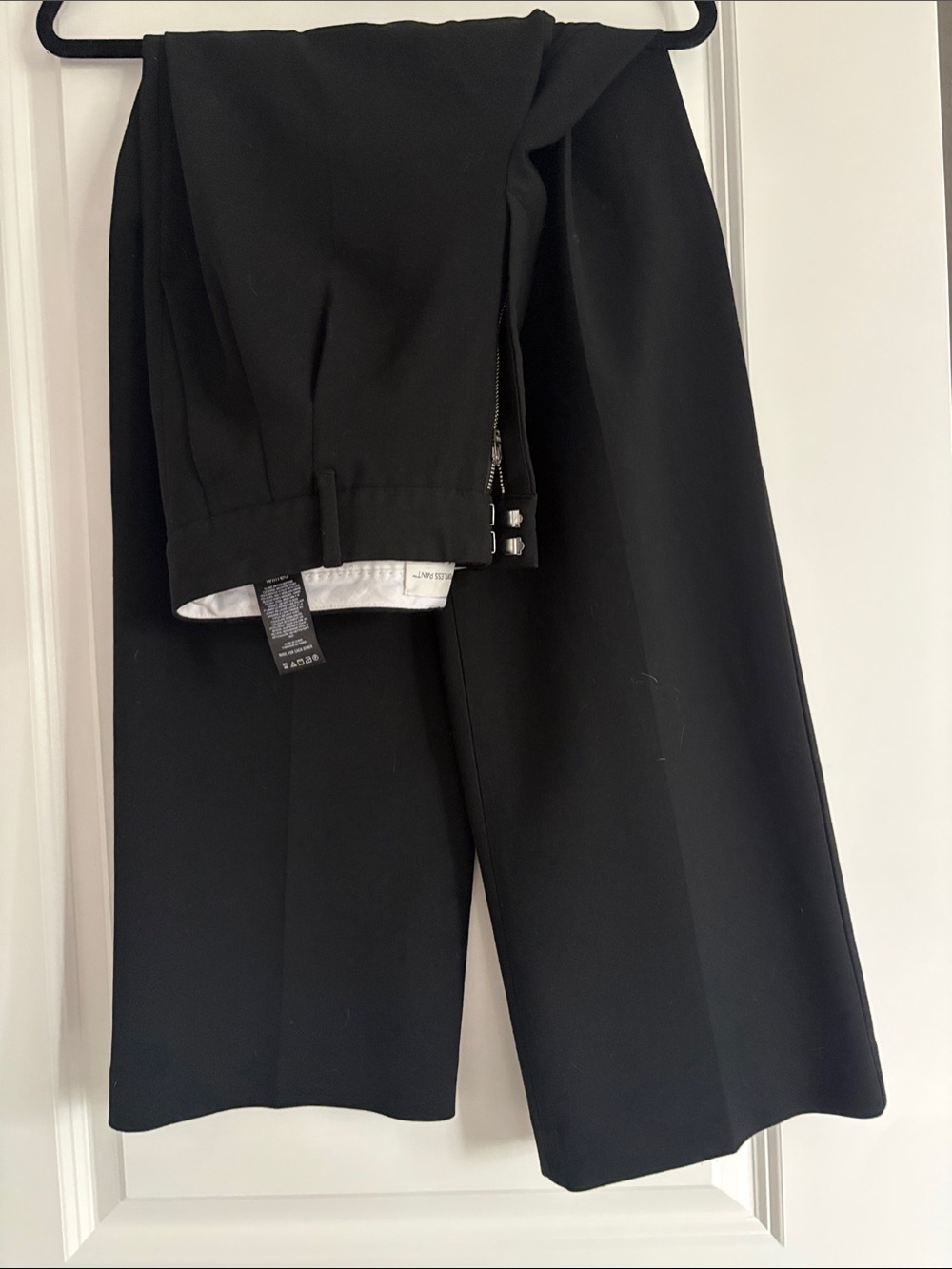 Wilfred Effortless Black Wide-Leg Trousers with Side Closure